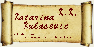 Katarina Kulašević vizit kartica